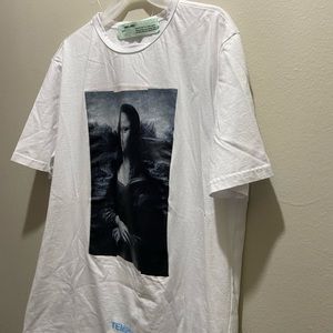 Main Label  Monalisa T-Shirt Color white Slim Fit Men’s Size M